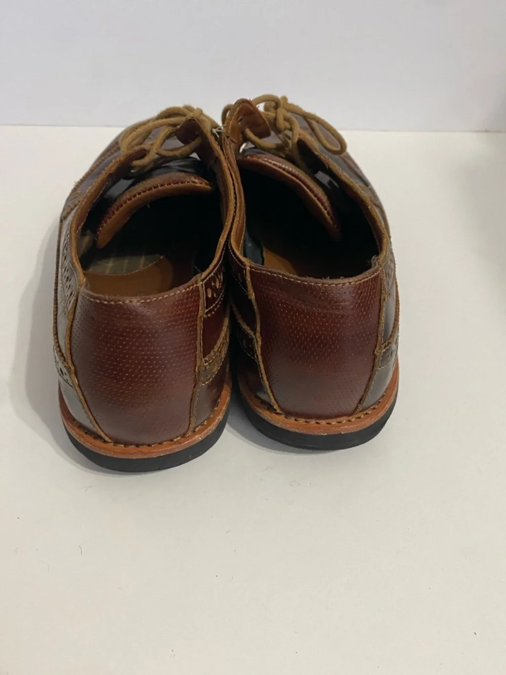 Timberland Earthkeepers Men's 8.5 Brown Brogue Wingtip Oxfords With Sensorflex